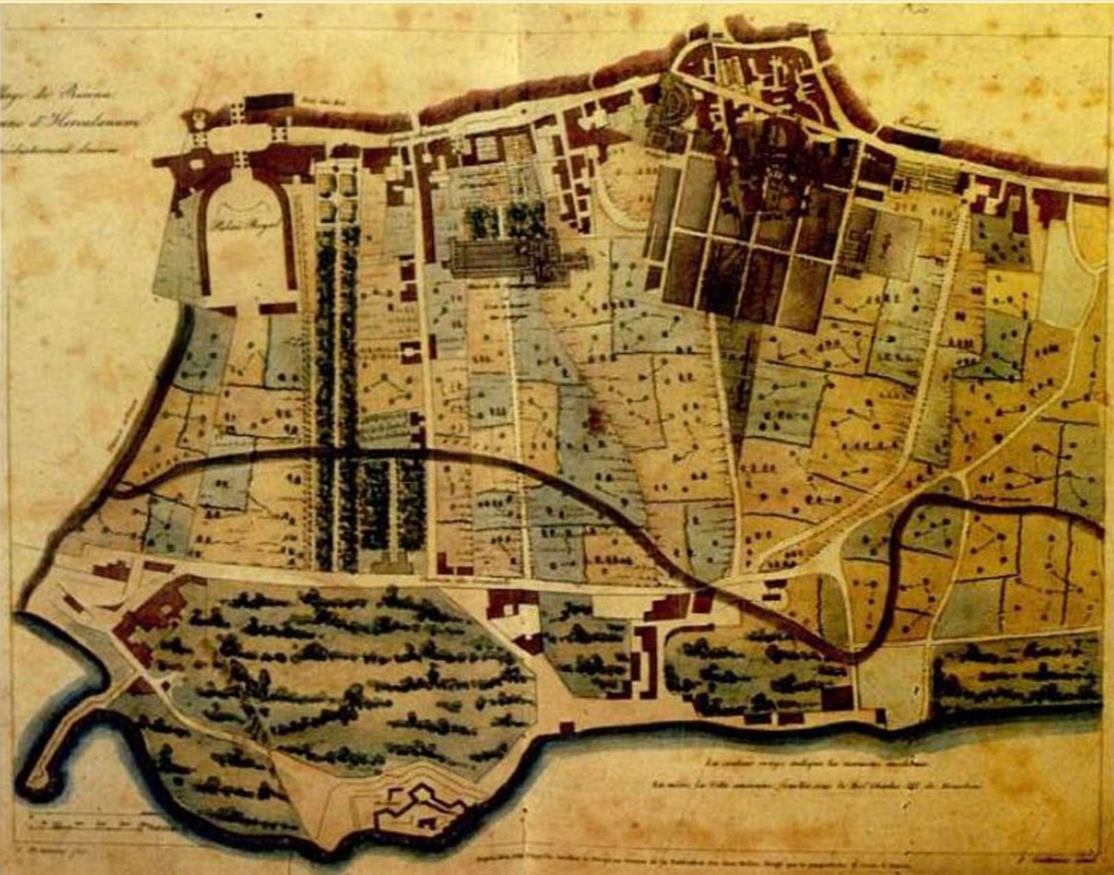 tourist map of herculaneum
